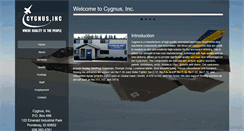 Desktop Screenshot of cygnusaero.com